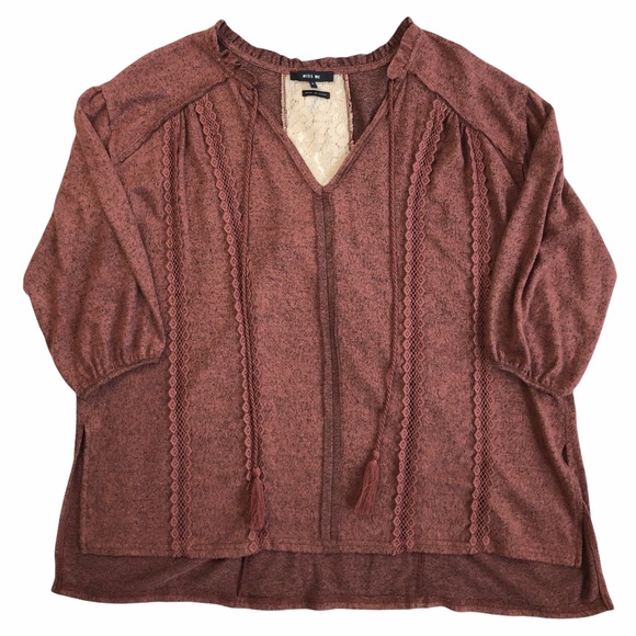 Miss Me Oversized Fleece Top SMALL - Picture 3 of 16